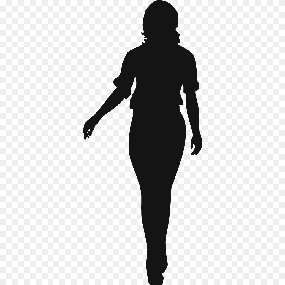 Woman Silhouette Silhouette Of A Thick Woman, Adult, Female, Person, Stencil Free Png