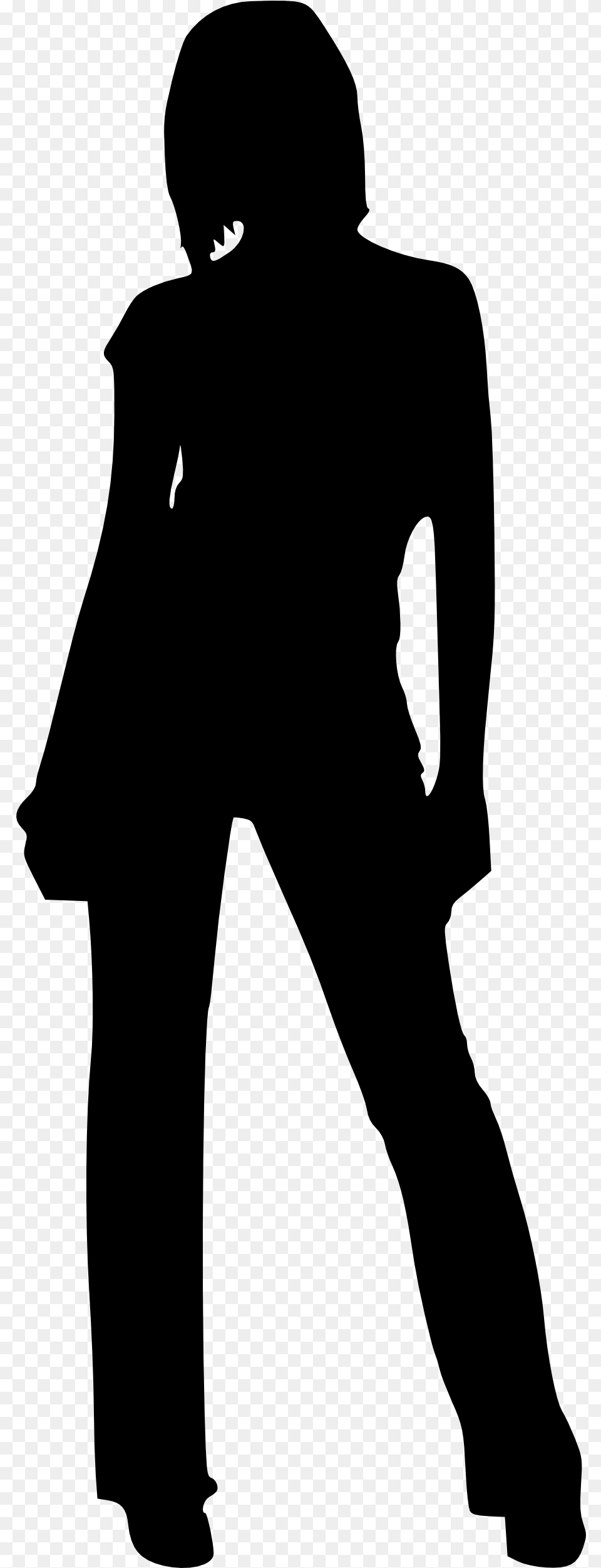 Woman Silhouettes Woman Silhouette No Background, Gray Free Png Download