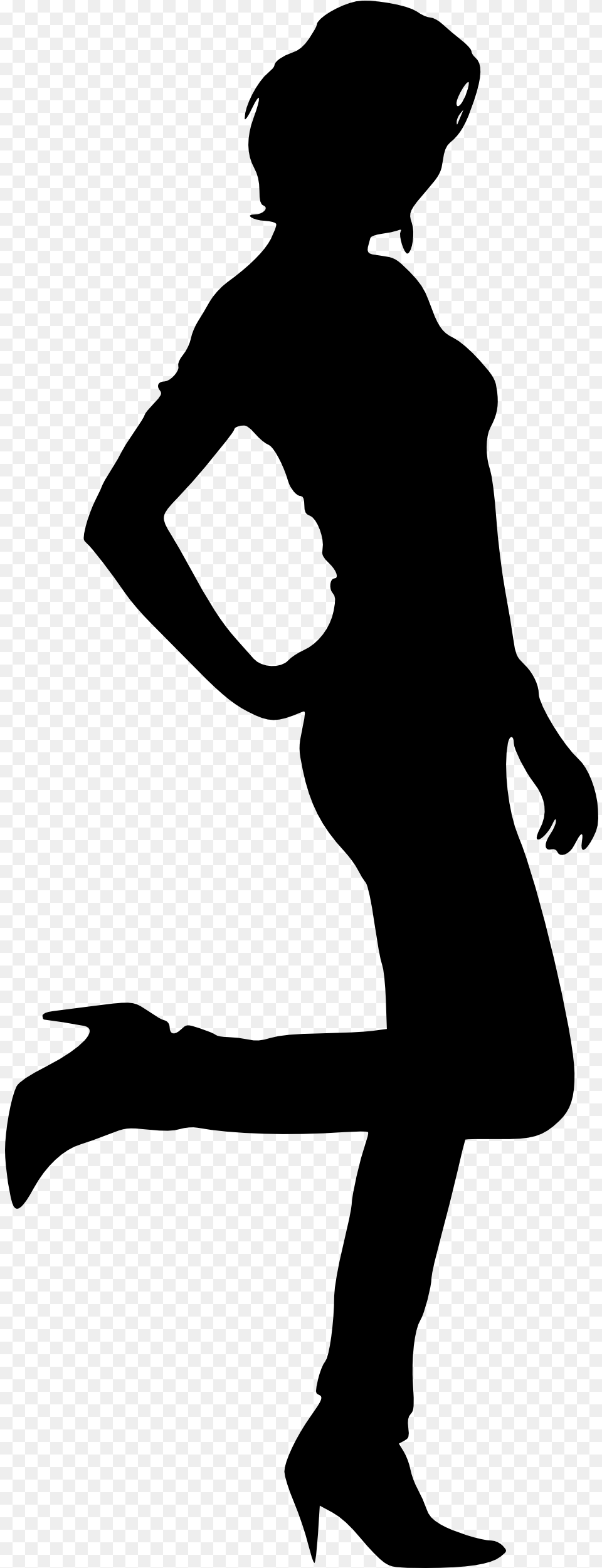 Woman Silhouettes Women Black, Gray Free Png