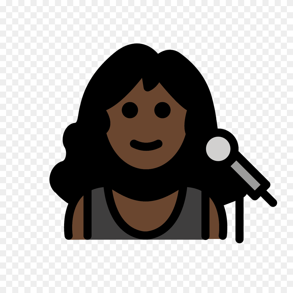 Woman Singer Emoji Clipart, Electrical Device, Microphone, Photography, Face Png Image