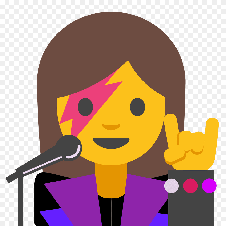 Woman Singer Emoji Clipart, Electrical Device, Microphone, People, Person Free Png Download