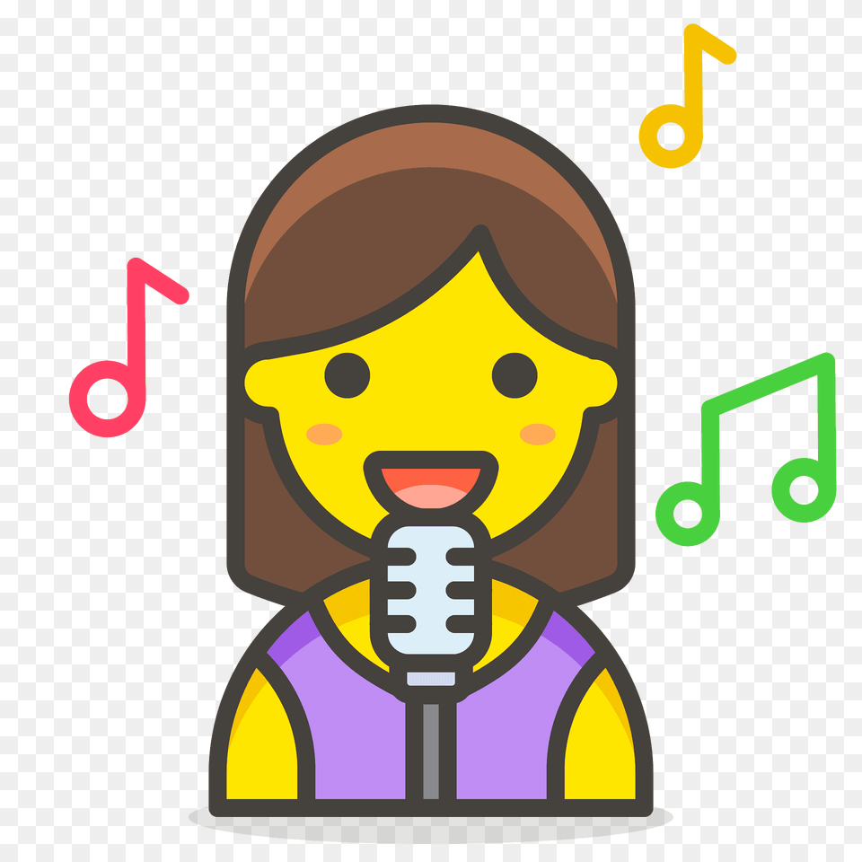 Woman Singer Emoji Clipart, Electrical Device, Microphone, Baby, Person Png Image