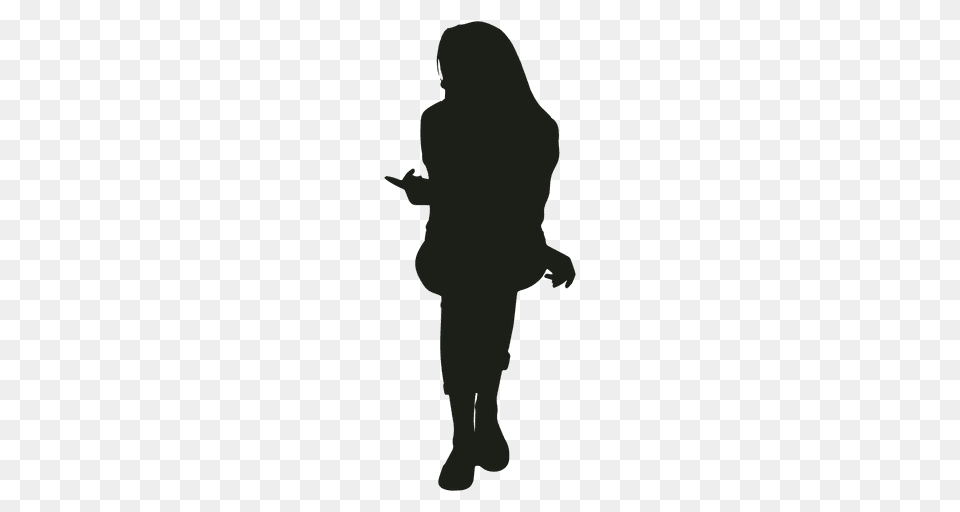 Woman Sitting And Talking Silhouette, Person, Clothing, Coat, Head Png