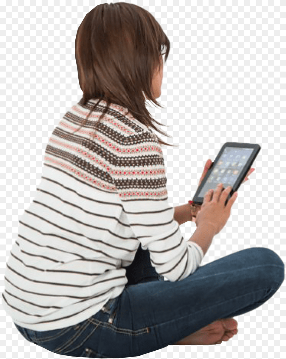 Woman Sitting Back Cut Out People Sitting Back, Adult, Person, Female, Electronics Free Transparent Png