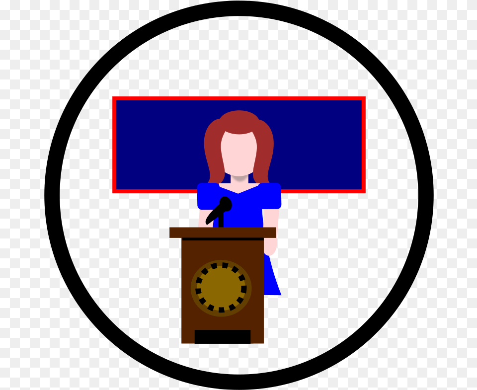 Woman Speaker Clipart, Person, Crowd, Audience, Speech Free Png Download
