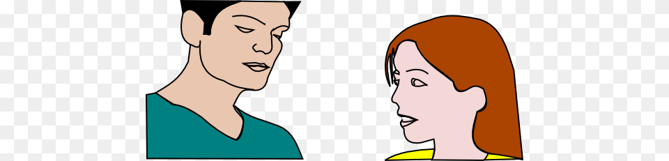 Woman Speaks To Man Woman, Body Part, Face, Person, Head Png