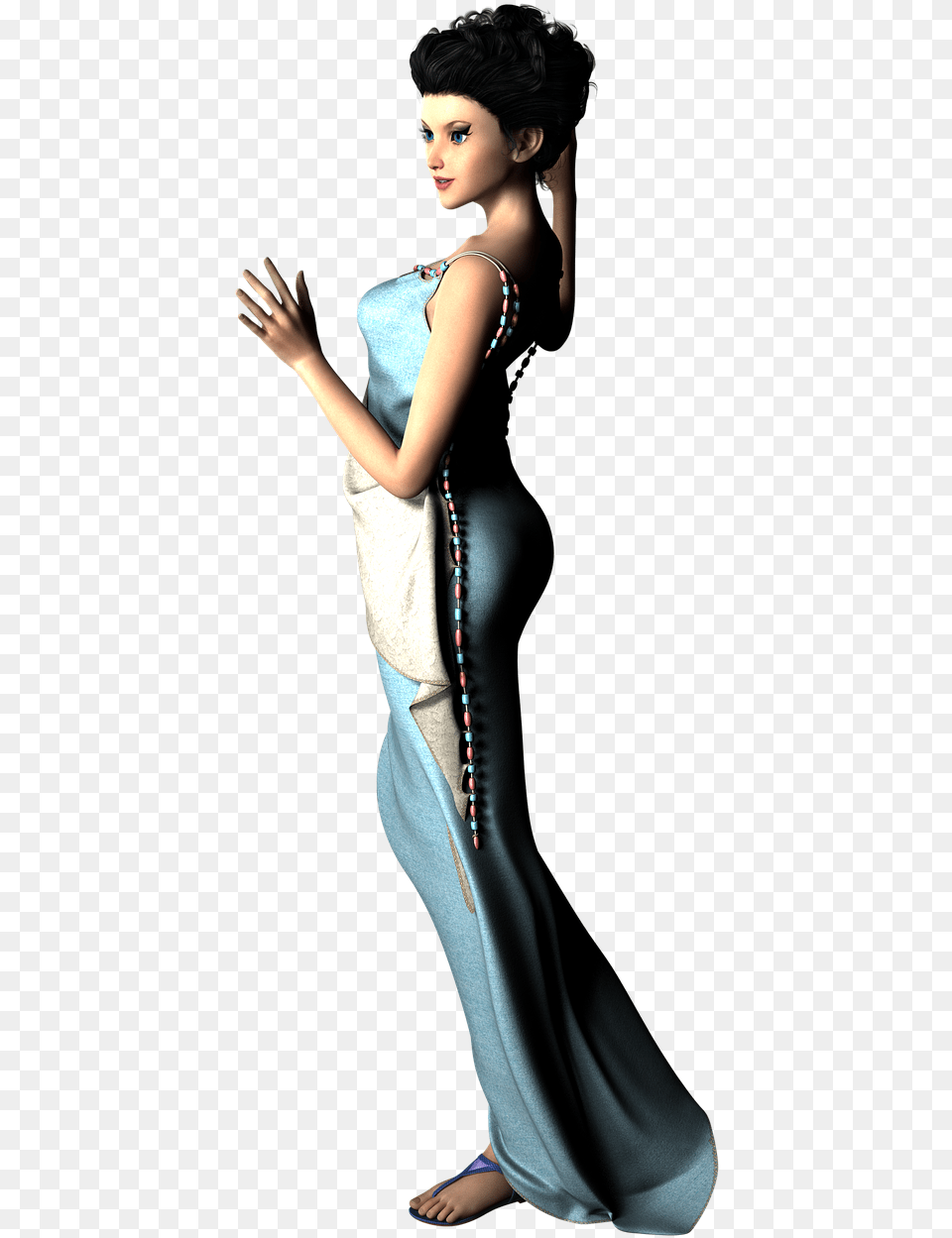 Woman Standing Model 3d Render Woman Standing Photo Shoot, Adult, Person, Gown, Formal Wear Free Png Download