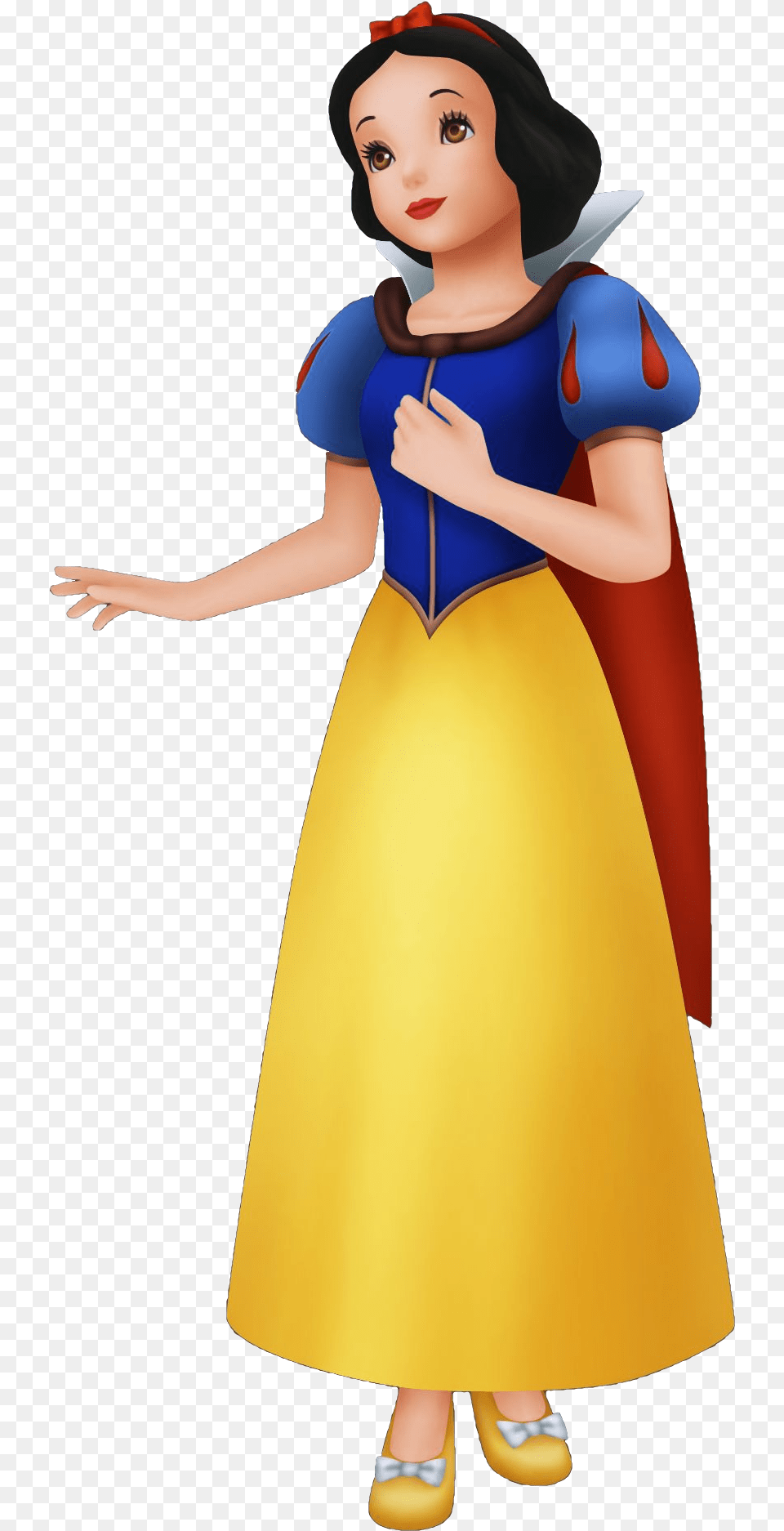 Woman Standing Snow White Kingdom Hearts, Cape, Person, Clothing, Costume Free Png