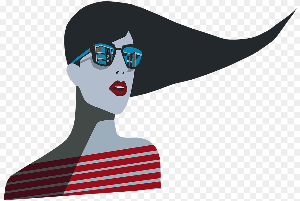 Woman Street Art Art Girl Stylish Sunglasses Art Girl, Person, Female, Adult, Face Png Image