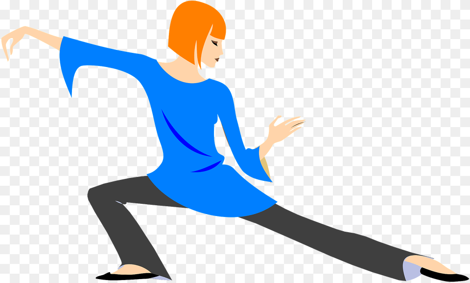 Woman Stretching For Fitness Clipart, Sport, Person, Tai Chi, Martial Arts Png