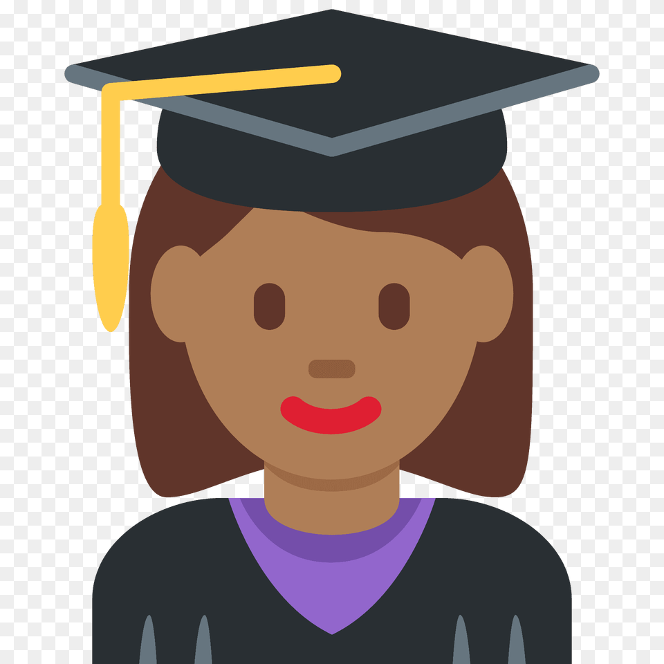 Woman Student Emoji Clipart, Graduation, People, Person, Face Free Png Download