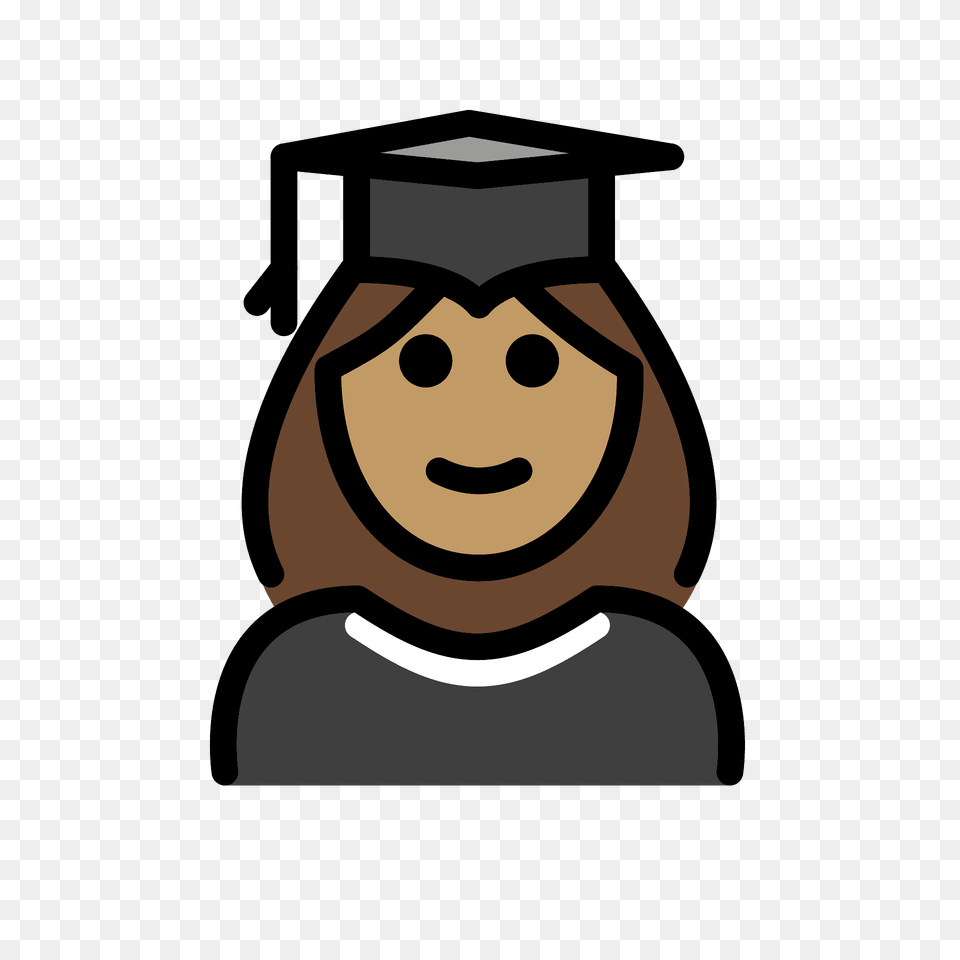 Woman Student Emoji Clipart, Graduation, People, Person, Face Png