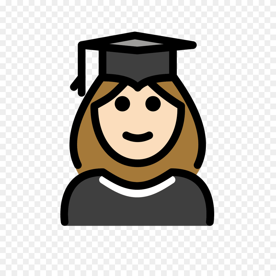 Woman Student Emoji Clipart, Graduation, People, Person, Face Png Image