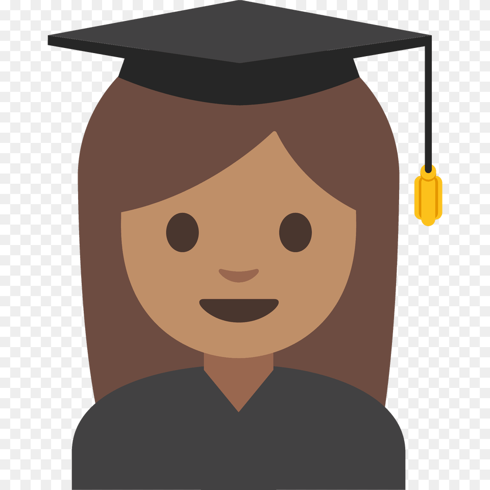 Woman Student Emoji Clipart, Graduation, People, Person, Face Free Png