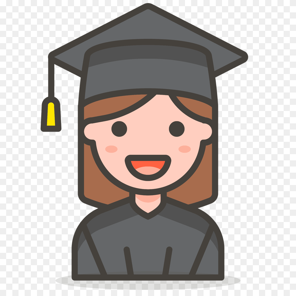 Woman Student Emoji Clipart, Graduation, People, Person, Face Png