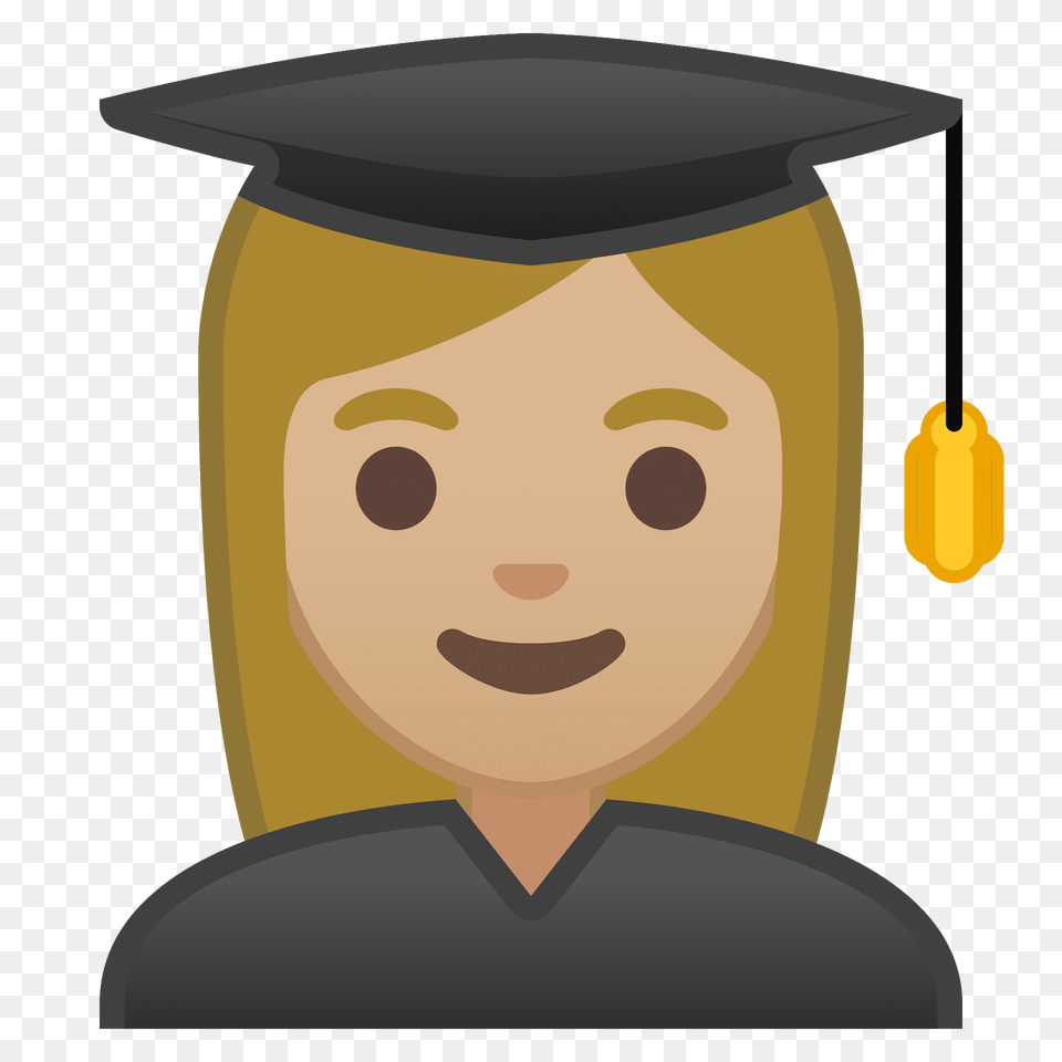 Woman Student Emoji Clipart, Graduation, People, Person, Face Png Image