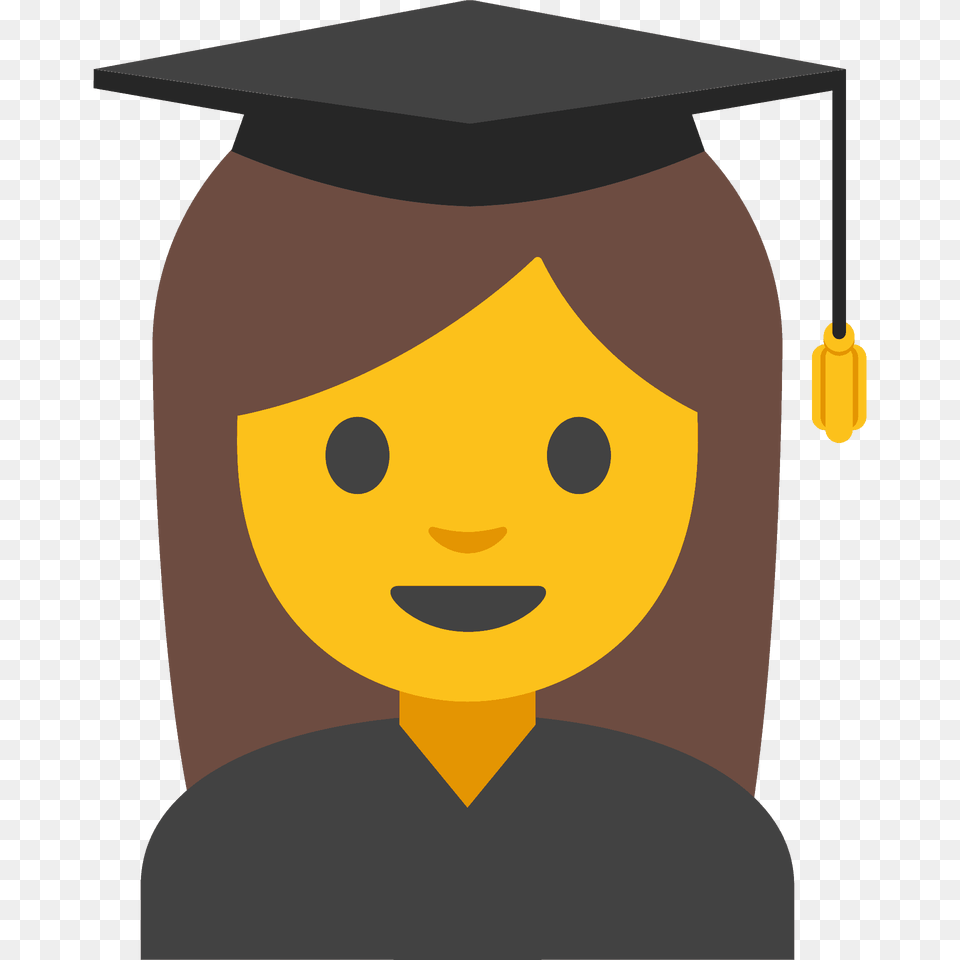 Woman Student Emoji Clipart, Graduation, People, Person, Face Png Image