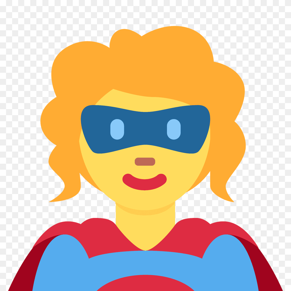 Woman Superhero Emoji Clipart, Face, Head, Person, Photography Png Image
