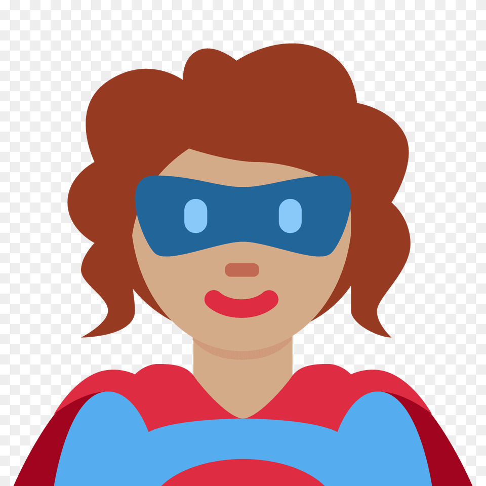Woman Superhero Emoji Clipart, Face, Head, Person, Photography Free Png Download
