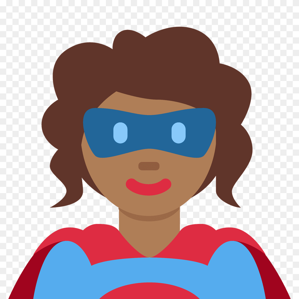 Woman Superhero Emoji Clipart, Photography, Face, Head, Portrait Png Image