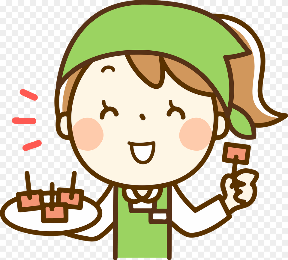 Woman Supermarket Worker Clipart, Food, Cream, Dessert, Ice Cream Free Png