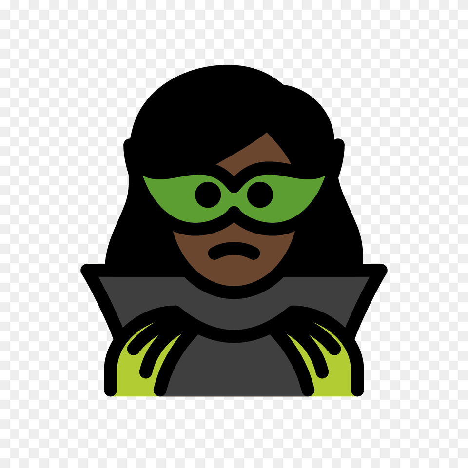 Woman Supervillain Emoji Clipart, Accessories, Goggles, Face, Head Png
