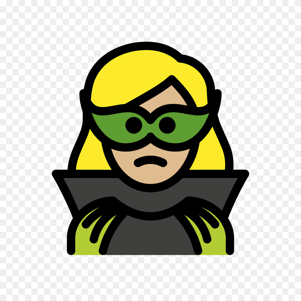 Woman Supervillain Emoji Clipart, Face, Head, Person, Photography Free Png Download