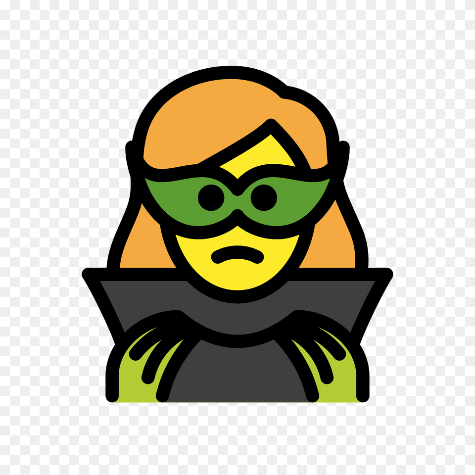 Woman Supervillain Emoji Clipart, Face, Head, Person Free Png