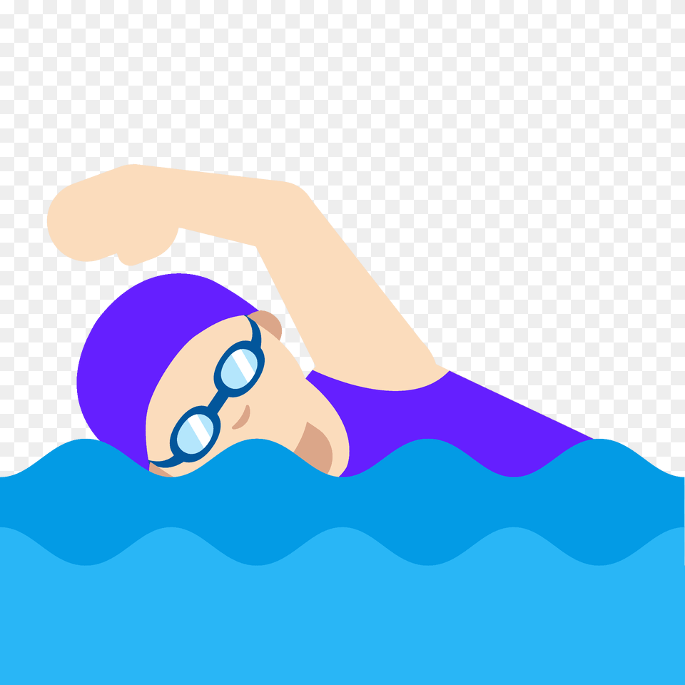 Woman Swimming Emoji Clipart, Water Sports, Sport, Water, Person Png