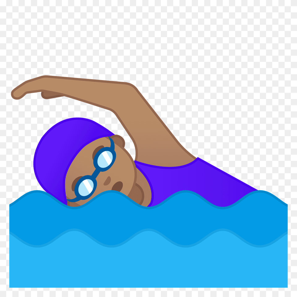 Woman Swimming Emoji Clipart, Water Sports, Sport, Water, Person Free Png