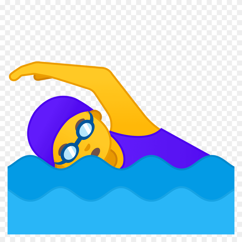 Woman Swimming Emoji Clipart, Water Sports, Cap, Clothing, Hat Png Image