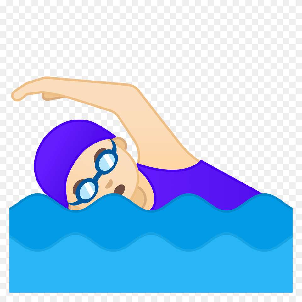 Woman Swimming Emoji Clipart, Water Sports, Sport, Water, Person Free Png Download
