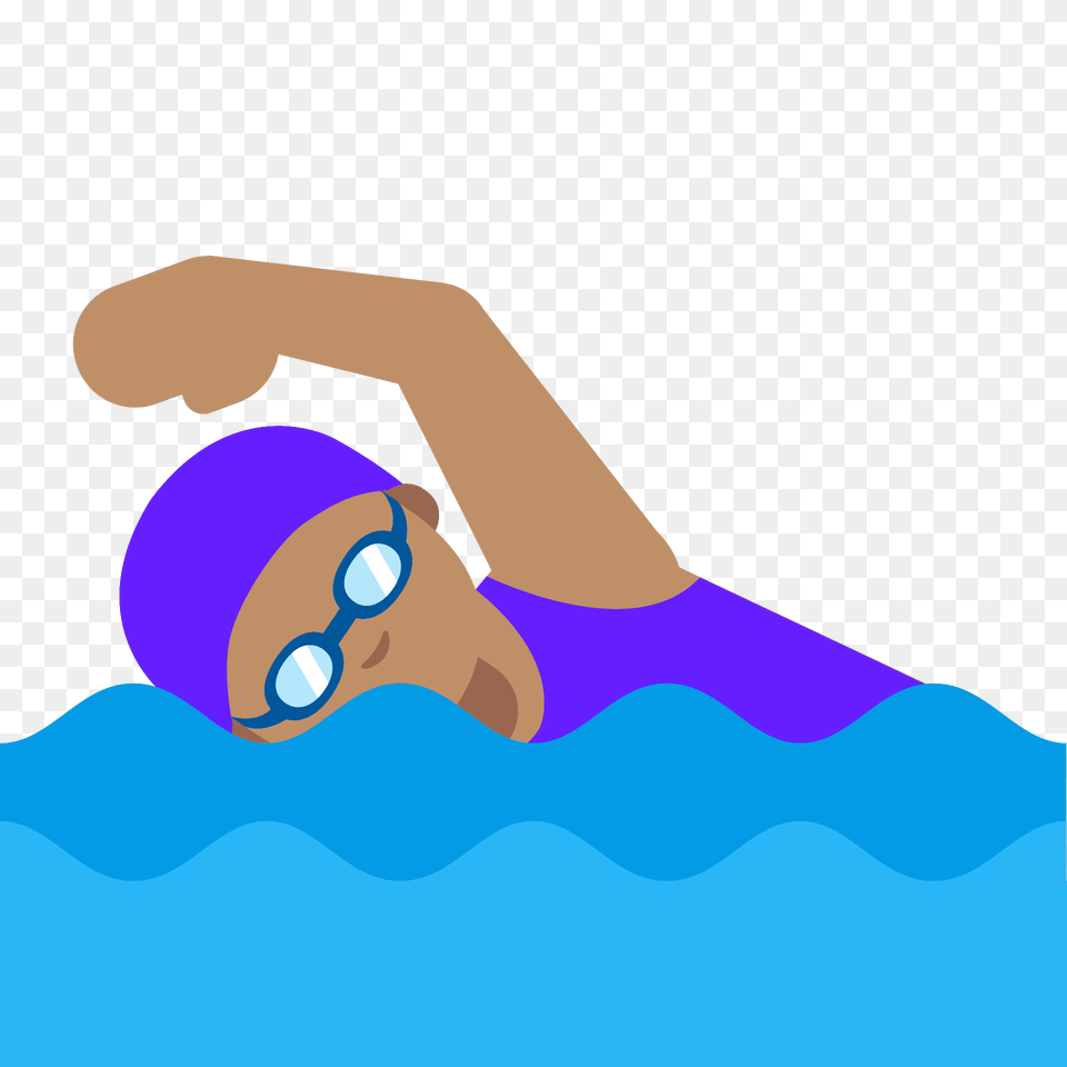Woman Swimming Emoji Clipart, Water Sports, Cap, Clothing, Hat Free Png