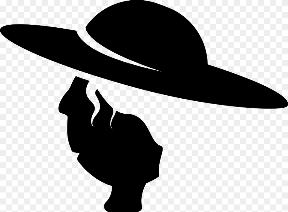 Woman Symbol Woman Hat Vector, Clothing, Silhouette, Sun Hat, Cowboy Hat Png