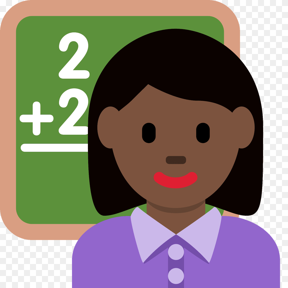 Woman Teacher Emoji Clipart, Text, Baby, Person, Number Free Png