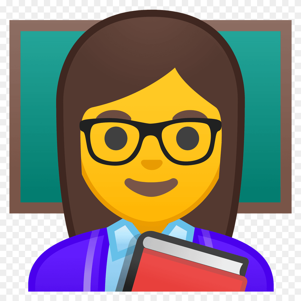Woman Teacher Emoji Clipart, Accessories, Portrait, Photography, Person Png Image