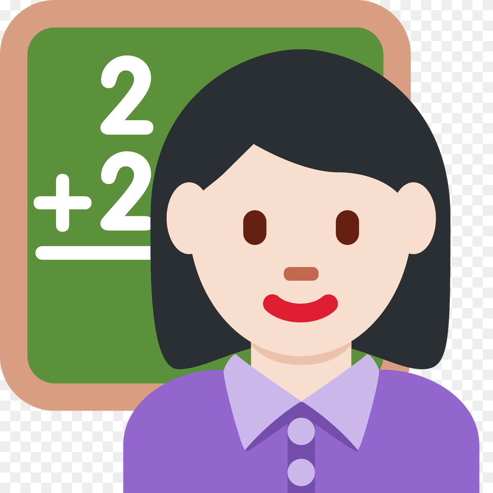 Woman Teacher Emoji Clipart, Text, Animal, Wildlife, Mammal Free Png Download