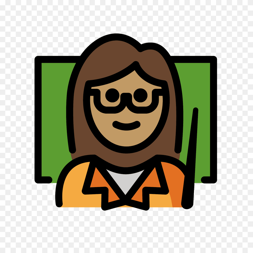 Woman Teacher Emoji Clipart, Logo, Face, Head, Person Png