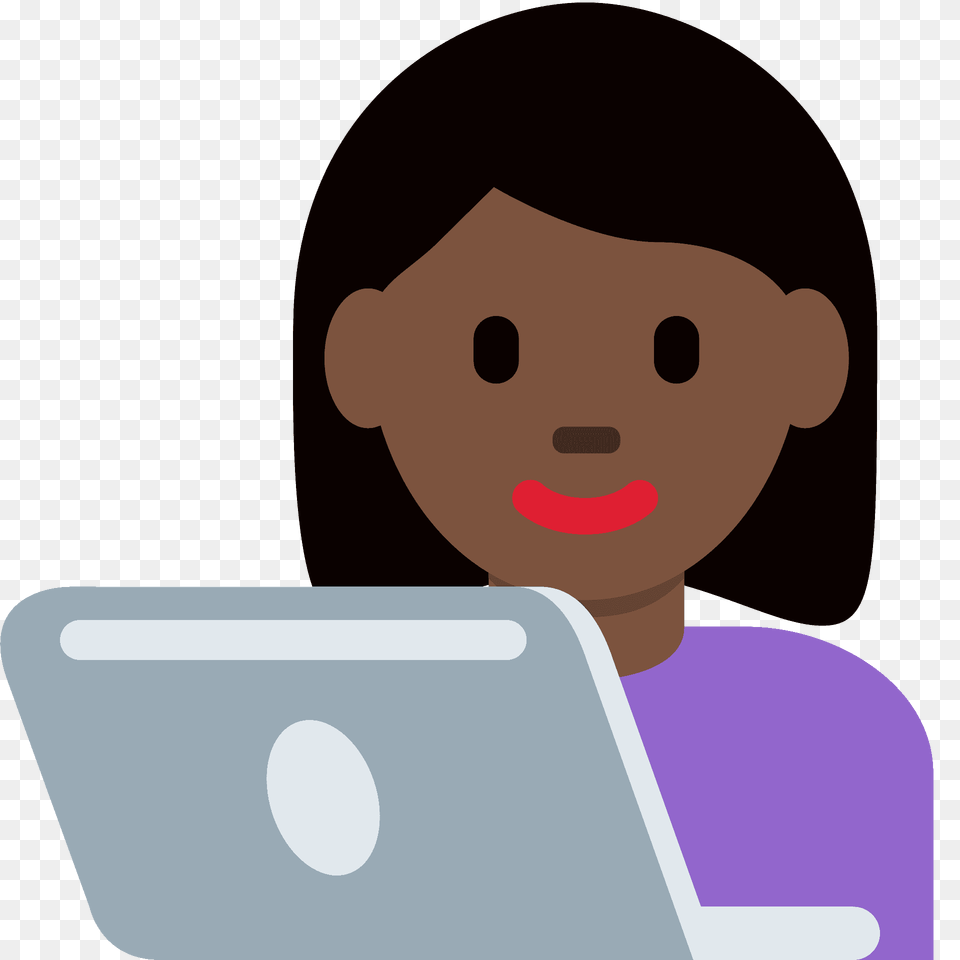 Woman Technologist Emoji Clipart, Pc, Computer, Electronics, Laptop Free Transparent Png