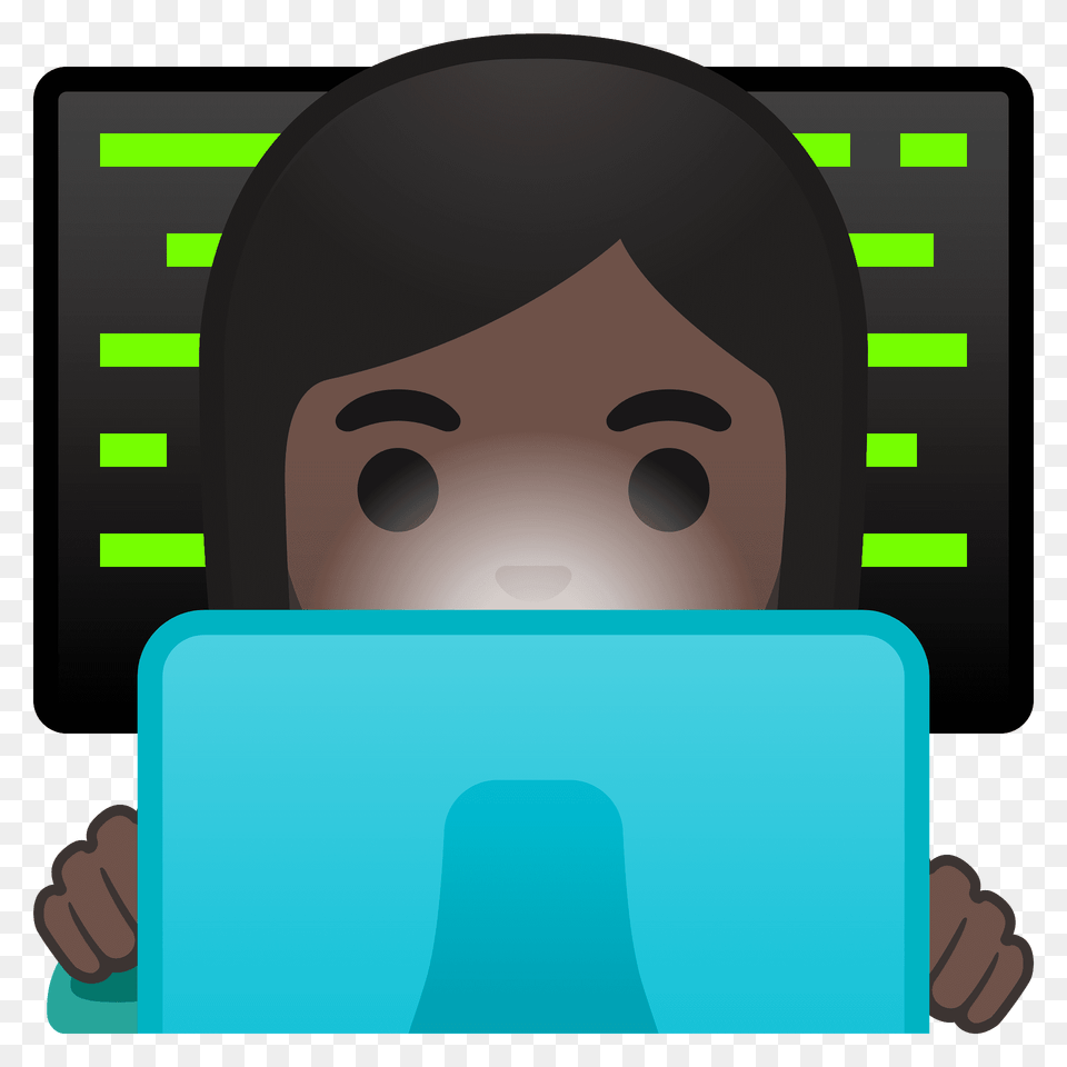 Woman Technologist Emoji Clipart, Computer, Electronics, Person, Reading Png