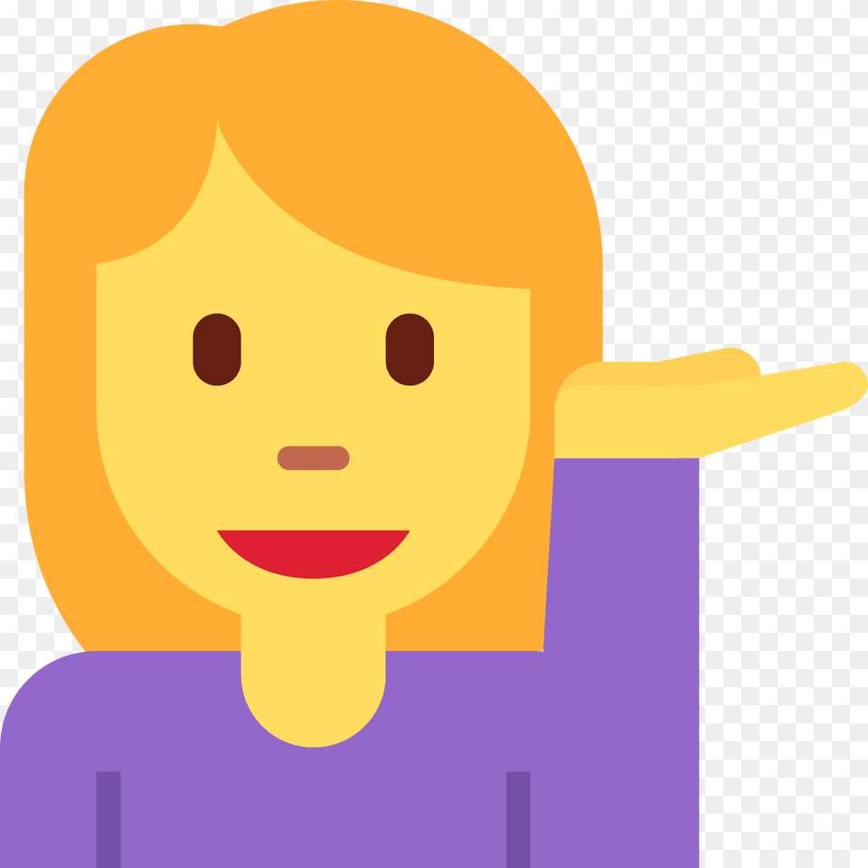 Woman Tipping Hand Emoji Clipart, Face, Head, Person, Baby Png Image