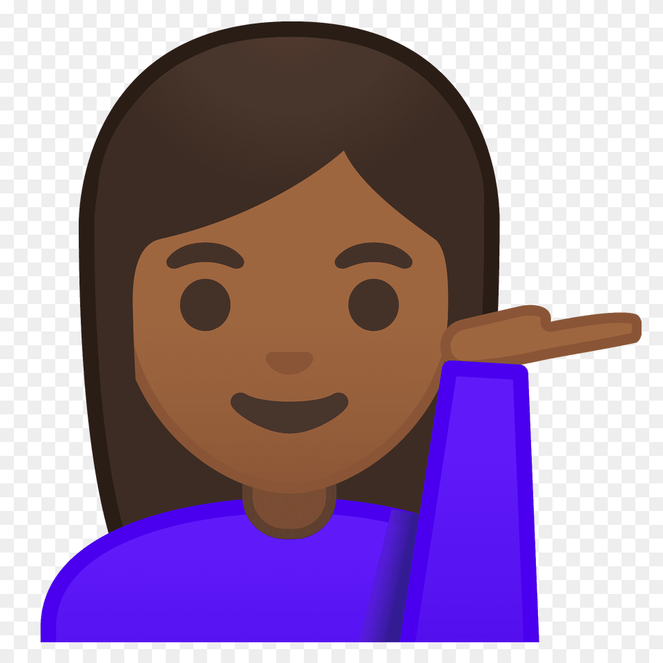 Woman Tipping Hand Emoji Clipart, Face, Head, Person, Photography Png Image