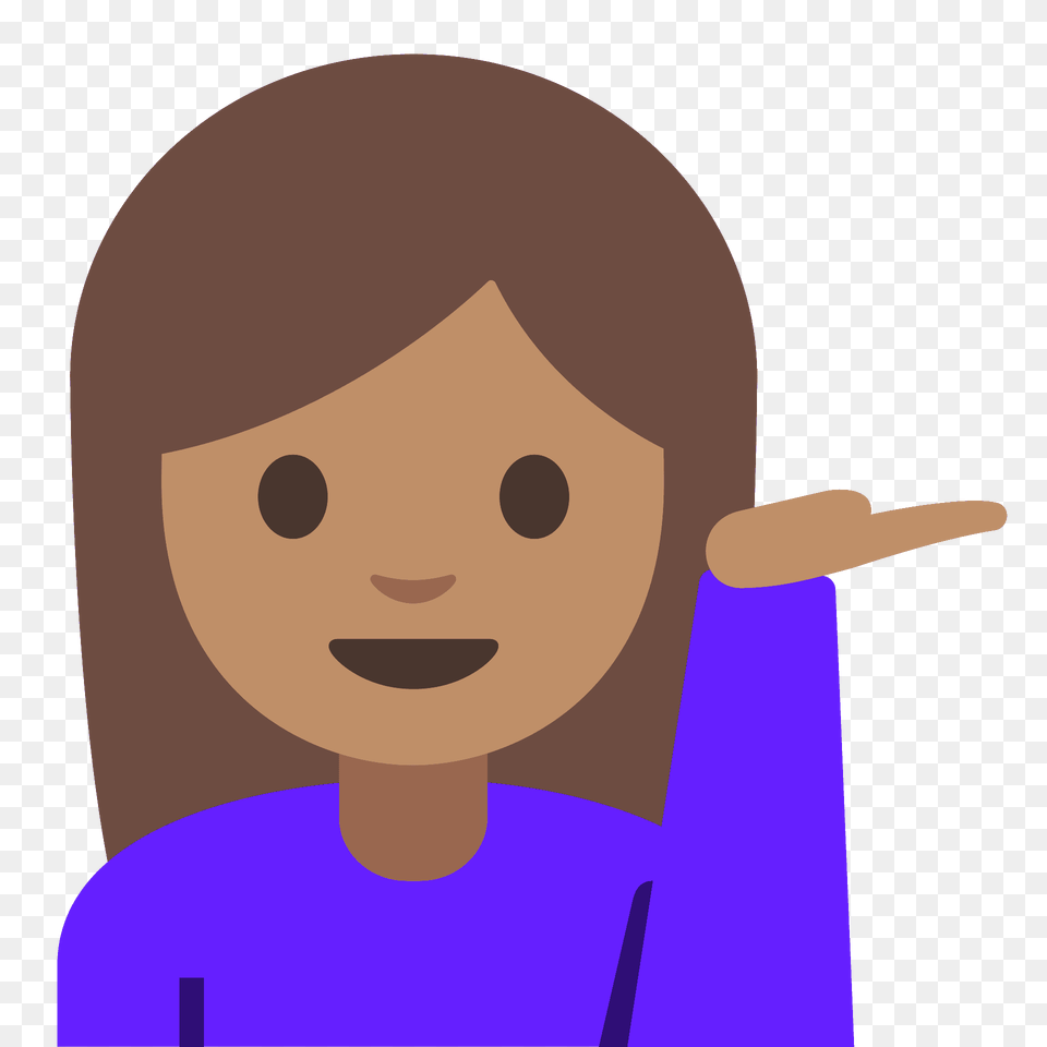 Woman Tipping Hand Emoji Clipart, Person, Face, Head, Photography Free Png