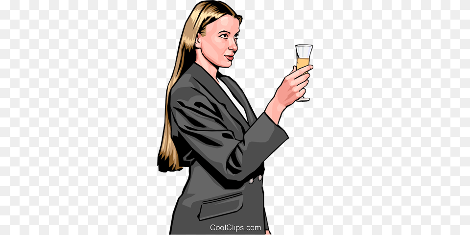 Woman Toasting With Champagne Royalty Vector Clip Art, Photography, Glass, Person, Formal Wear Free Png