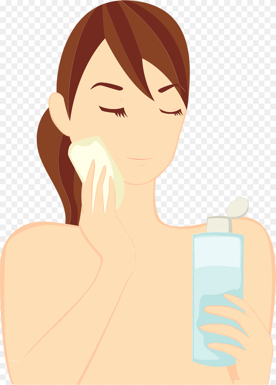 Woman Using Skin Lotion Clipart, Adult, Person, Female, Face Free Transparent Png