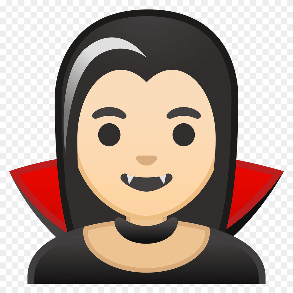 Woman Vampire Emoji Clipart, Head, Person, Baby, Face Free Png Download