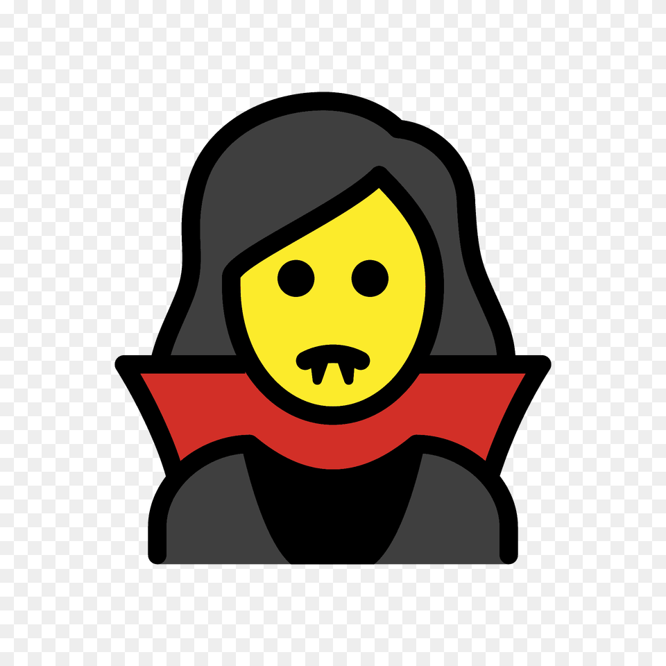 Woman Vampire Emoji Clipart, Logo, Device, Grass, Lawn Png Image