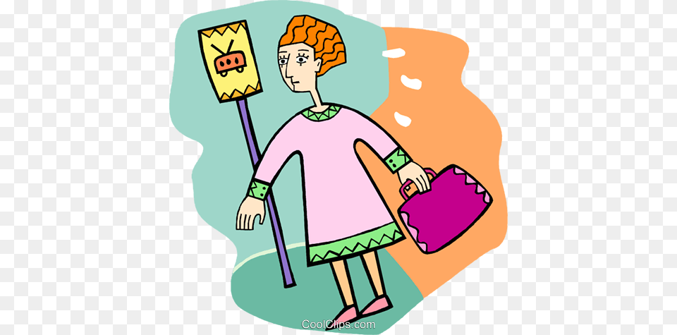 Woman Waiting, Accessories, Bag, Cleaning, Handbag Free Png