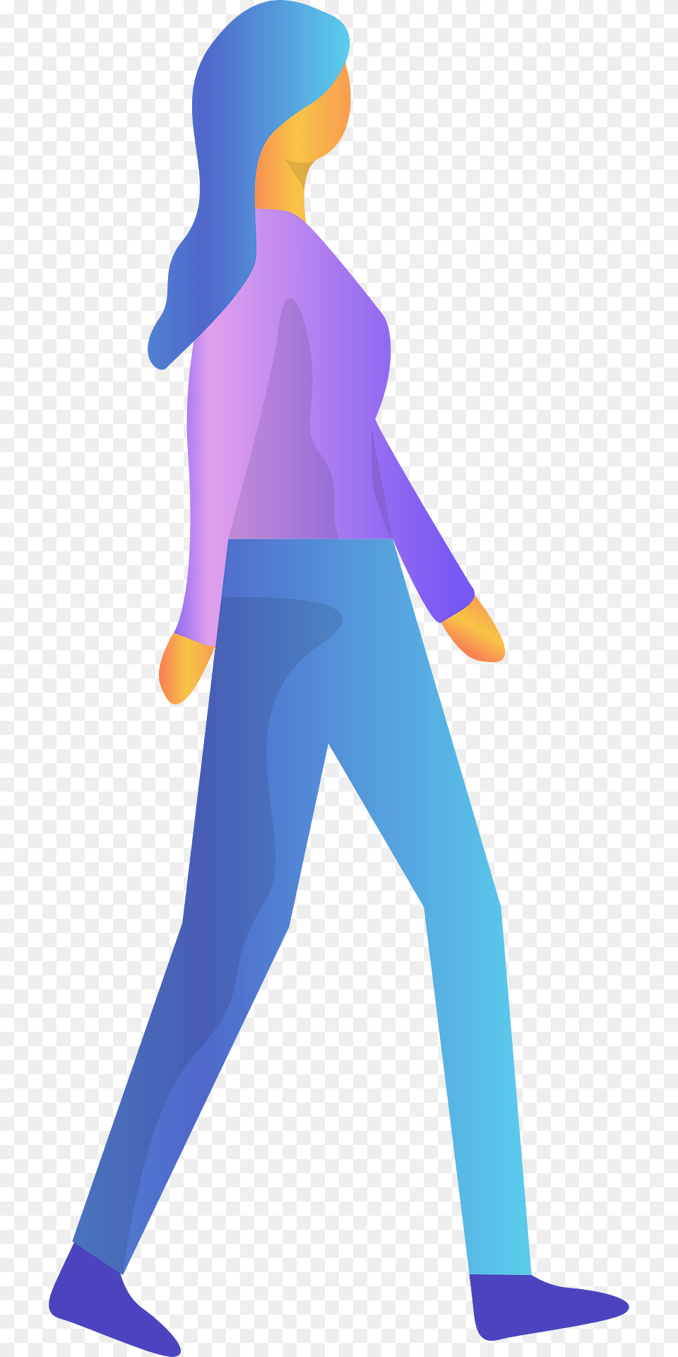 Woman Walking Clipart, Pants, Clothing, Person, People Free Png Download