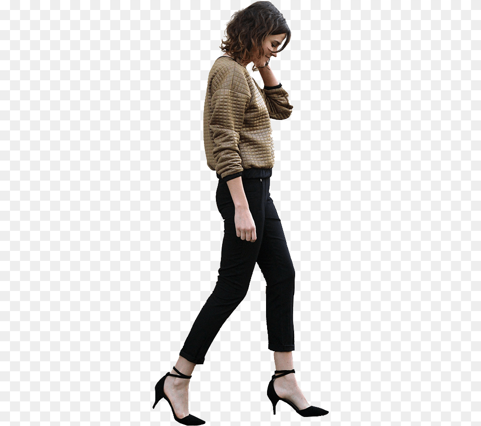 Woman Walking Cutout Casual, Adult, Shoe, Person, High Heel Free Transparent Png